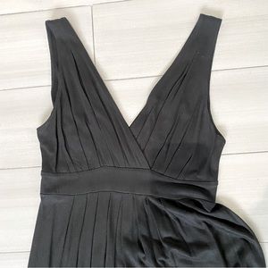 Banana Republic V neck black maxi dress